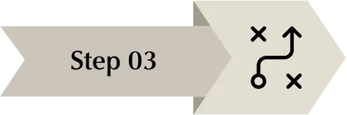 Step 03 in recovery process with directional arrow and icons.